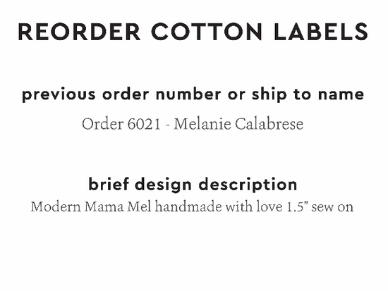 PPLR_HIDDEN_PRODUCT Reorder Previous Label Design - COTTON