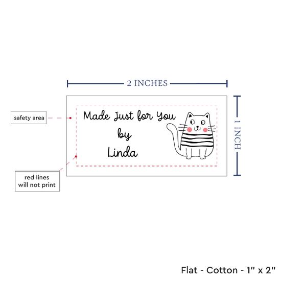 PPLR_HIDDEN_PRODUCT Cute Cat Labels (2"x1"-Cotton)