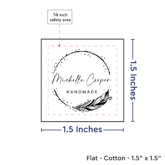 PPLR_HIDDEN_PRODUCT Print your Logo or Image on FLAT Cotton Tags