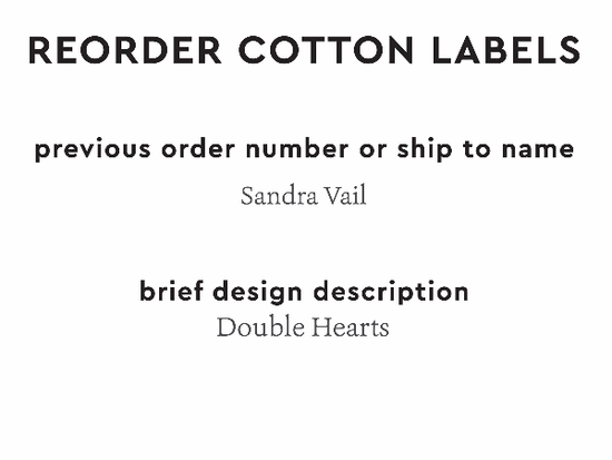 PPLR_HIDDEN_PRODUCT Reorder Previous Label Design - COTTON
