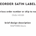 PPLR_HIDDEN_PRODUCT Reorder Previous Label Design - SATIN