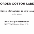 PPLR_HIDDEN_PRODUCT Reorder Previous Label Design - COTTON
