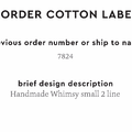 PPLR_HIDDEN_PRODUCT Reorder Previous Label Design - COTTON