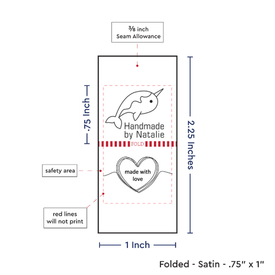 PPLR_HIDDEN_PRODUCT Print Your Logo/Image on Satin Tags (1" wide - Satin)