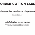 PPLR_HIDDEN_PRODUCT Reorder Previous Label Design - COTTON