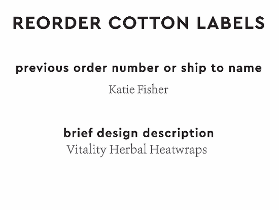 PPLR_HIDDEN_PRODUCT Reorder Previous Label Design - COTTON