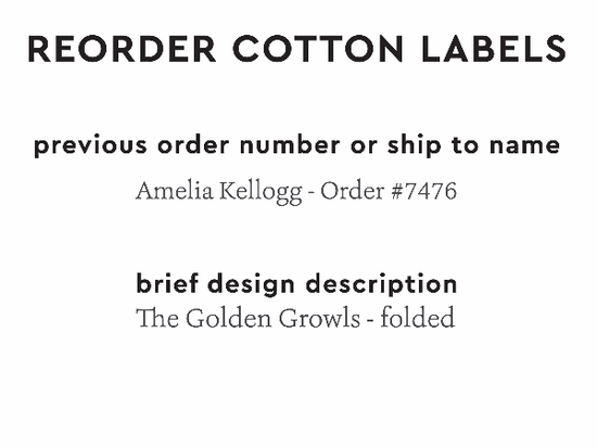 PPLR_HIDDEN_PRODUCT Reorder Previous Label Design - COTTON