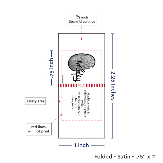PPLR_HIDDEN_PRODUCT Print Your Logo/Image on Satin Tags (1" wide - Satin)