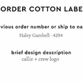 PPLR_HIDDEN_PRODUCT Reorder Previous Label Design - COTTON
