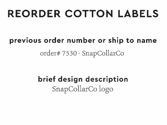 PPLR_HIDDEN_PRODUCT Reorder Previous Label Design - COTTON