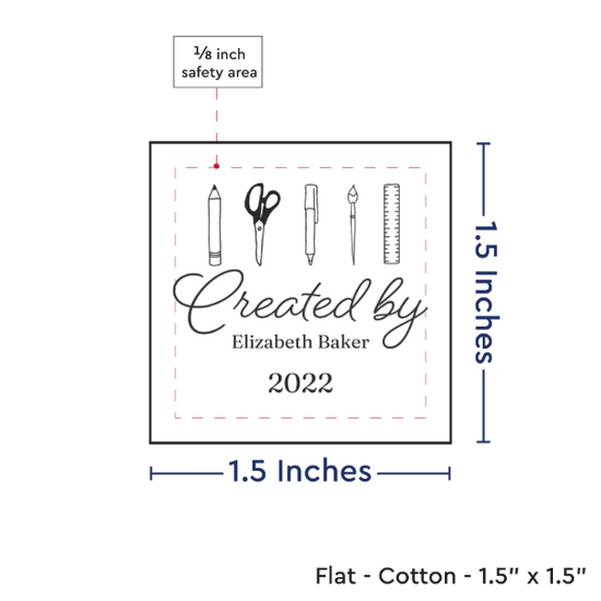 PPLR_HIDDEN_PRODUCT Print your Logo or Image on FLAT Cotton Tags