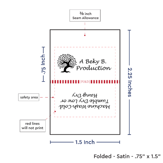 PPLR_HIDDEN_PRODUCT Print your logo/Image on Satin Tags (1.5" wide - Satin)