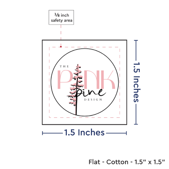 PPLR_HIDDEN_PRODUCT Print your Logo or Image on FLAT Cotton Tags