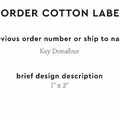 PPLR_HIDDEN_PRODUCT Reorder Previous Label Design - COTTON