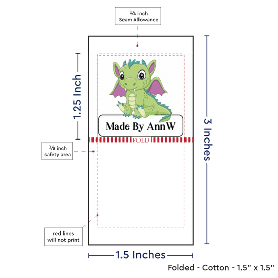 PPLR_HIDDEN_PRODUCT Print Your Logo or Image on FOLDED Cotton Tags
