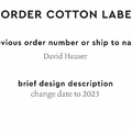 PPLR_HIDDEN_PRODUCT Reorder Previous Label Design - COTTON