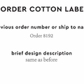 PPLR_HIDDEN_PRODUCT Reorder Previous Label Design - COTTON
