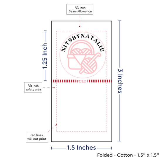 PPLR_HIDDEN_PRODUCT Print Your Logo or Image on FOLDED Cotton Tags