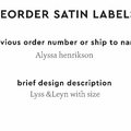 PPLR_HIDDEN_PRODUCT Reorder Previous Label Design - SATIN