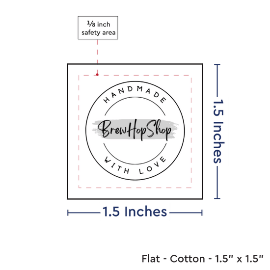 PPLR_HIDDEN_PRODUCT Print your Logo or Image on FLAT Cotton Tags