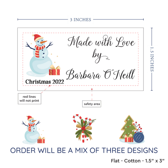 PPLR_HIDDEN_PRODUCT Christmas Sampler Large (1.5"x3"-Cotton)
