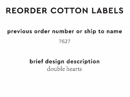 PPLR_HIDDEN_PRODUCT Reorder Previous Label Design - COTTON
