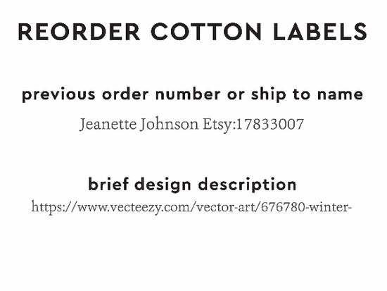PPLR_HIDDEN_PRODUCT Reorder Previous Label Design - COTTON