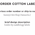 PPLR_HIDDEN_PRODUCT Reorder Previous Label Design - COTTON