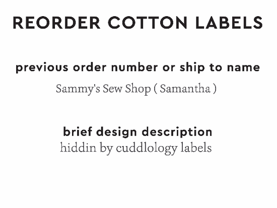 PPLR_HIDDEN_PRODUCT Reorder Previous Label Design - COTTON