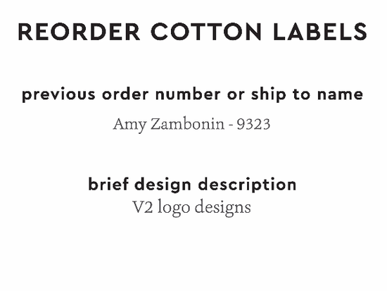 PPLR_HIDDEN_PRODUCT Reorder Previous Label Design - COTTON