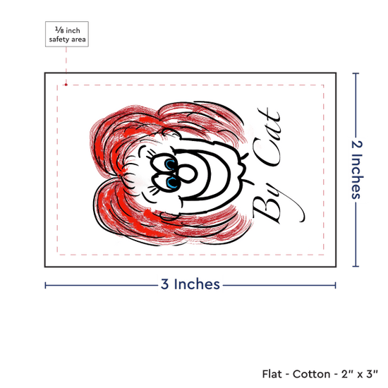 PPLR_HIDDEN_PRODUCT Print your Logo or Image on FLAT Cotton Tags