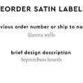 PPLR_HIDDEN_PRODUCT Reorder Previous Label Design - SATIN