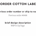 PPLR_HIDDEN_PRODUCT Reorder Previous Label Design - COTTON