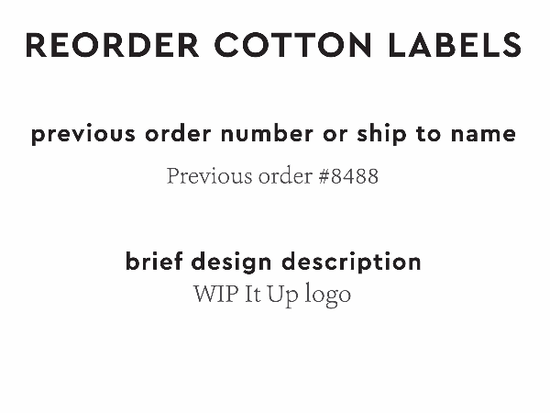 PPLR_HIDDEN_PRODUCT Reorder Previous Label Design - COTTON
