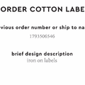 PPLR_HIDDEN_PRODUCT Reorder Previous Label Design - COTTON