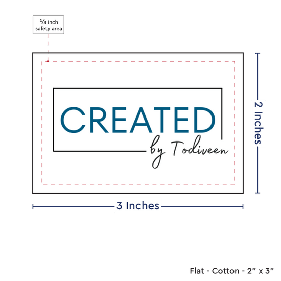 PPLR_HIDDEN_PRODUCT Print your Logo or Image on FLAT Cotton Tags