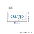 PPLR_HIDDEN_PRODUCT Print your Logo or Image on FLAT Cotton Tags