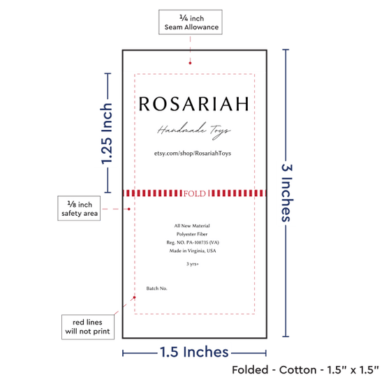 PPLR_HIDDEN_PRODUCT Print Your Logo or Image on FOLDED Cotton Tags