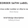 PPLR_HIDDEN_PRODUCT Reorder Previous Label Design - SATIN