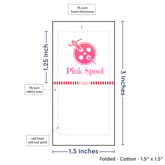PPLR_HIDDEN_PRODUCT Print Your Logo or Image on FOLDED Cotton Tags