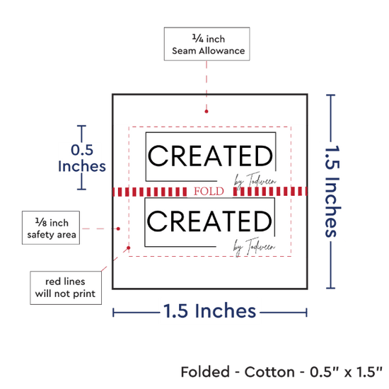 PPLR_HIDDEN_PRODUCT Print Your Logo or Image on FOLDED Cotton Tags