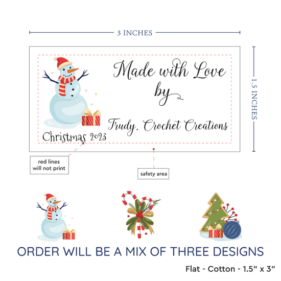 PPLR_HIDDEN_PRODUCT Christmas Sampler Large (1.5"x3"-Cotton)