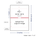 PPLR_HIDDEN_PRODUCT Print your Logo or Image on Satin Tags (2" wide - Satin)