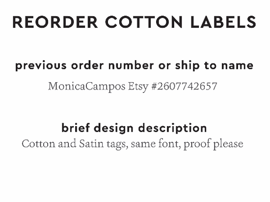 PPLR_HIDDEN_PRODUCT Reorder Previous Label Design - COTTON