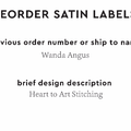PPLR_HIDDEN_PRODUCT Reorder Previous Label Design - SATIN