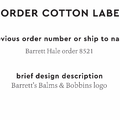 PPLR_HIDDEN_PRODUCT Reorder Previous Label Design - COTTON