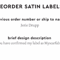PPLR_HIDDEN_PRODUCT Reorder Previous Label Design - SATIN