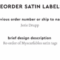 PPLR_HIDDEN_PRODUCT Reorder Previous Label Design - SATIN