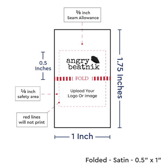 PPLR_HIDDEN_PRODUCT Print Your Logo/Image on Satin Tags (1" wide - Satin)