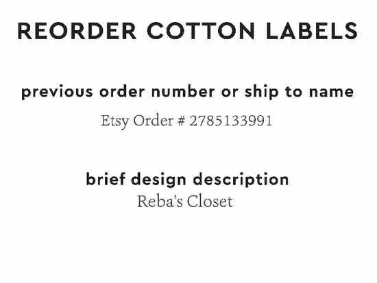 PPLR_HIDDEN_PRODUCT Reorder Previous Label Design - COTTON